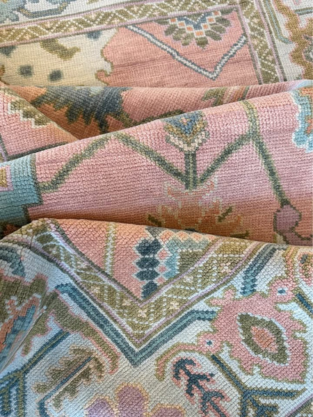 Inverness Pink Modern Oushak – DFW Textile Sourcing