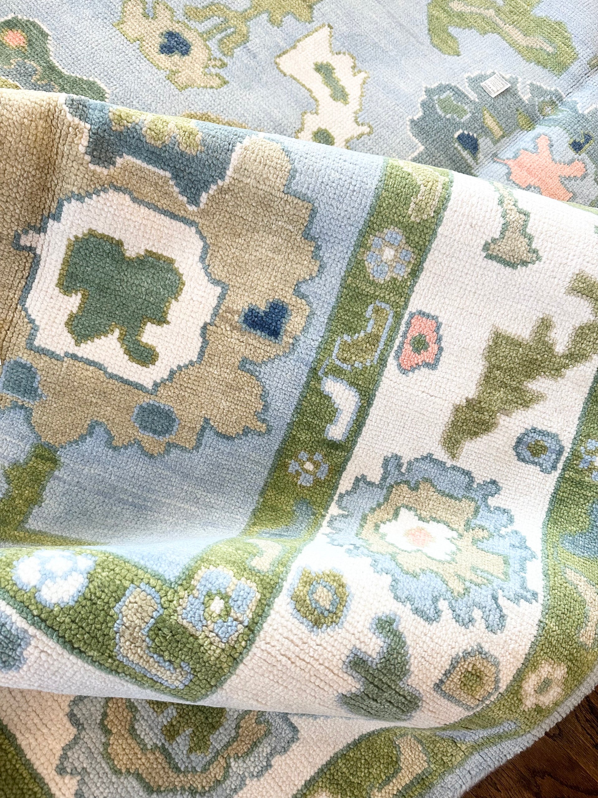 Augusta Blue Modern Oushak - 8 x 10